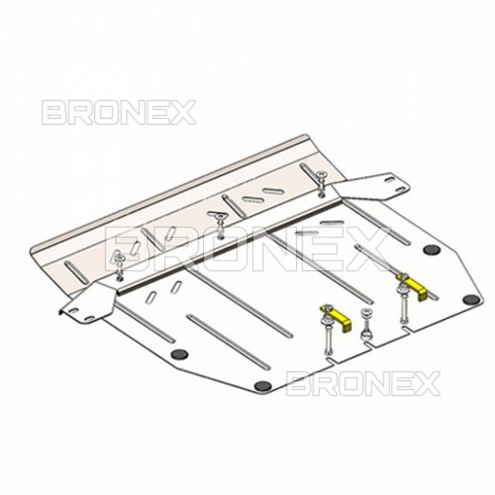 101092300 Bronex Защита двигателя Bronex стандартная 101.0923.00 для Honda CR-V V (радиатор, КПП)