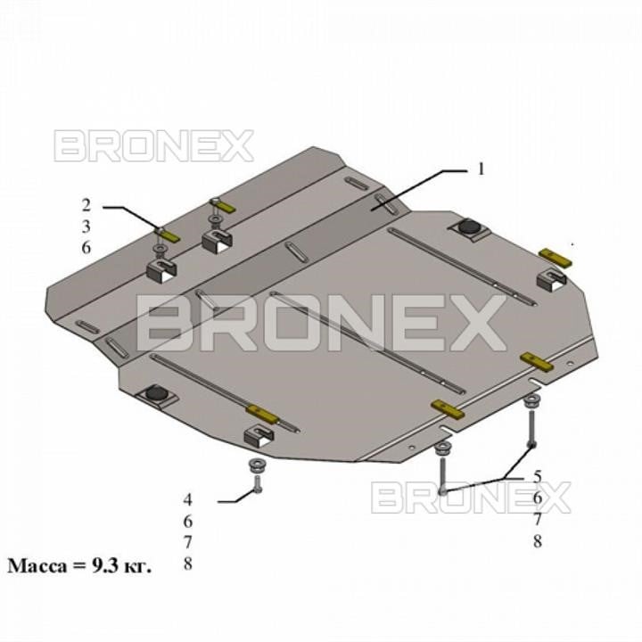 Bronex 101.0658.00 Захист двигуна Bronex стандартна 101.0658.00 для Honda CR-V IV рестайлинг (КПП) 101065800: Приваблива ціна - Купити в Україні на EXIST.UA!