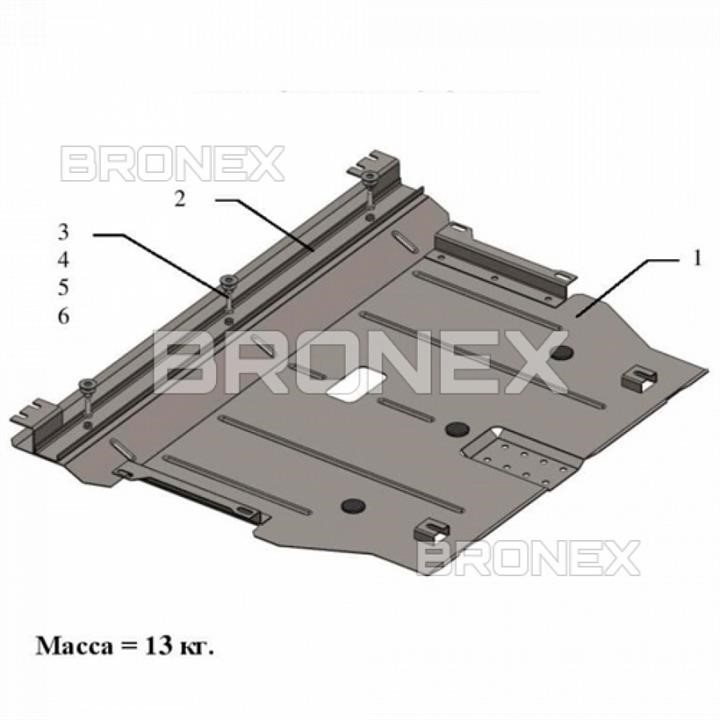 Bronex 101.0714.00 Захист двигуна Bronex стандартна 101.0714.00 для Fiat Tipo (радіатор, КПП) 101071400: Приваблива ціна - Купити в Україні на EXIST.UA!
