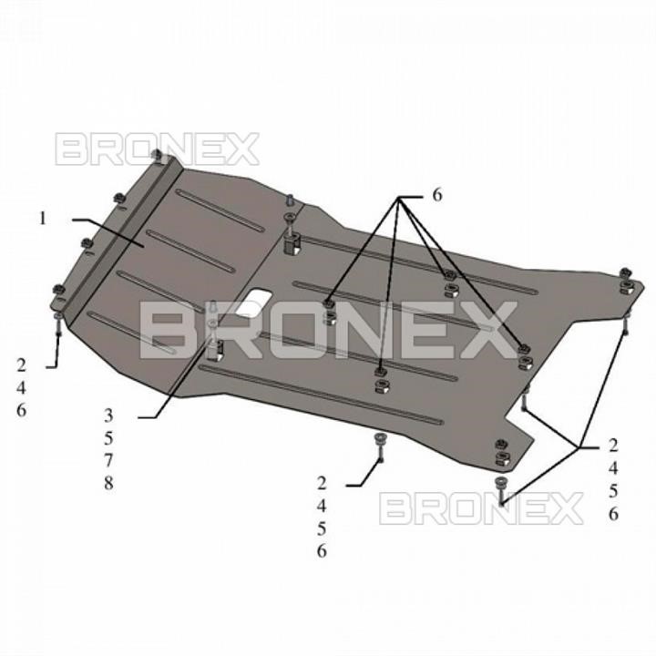 Bronex 101.0661.00 Захист двигуна Bronex стандартна 101.0661.00 для BMW X3 F25 (радіатор) 101066100: Приваблива ціна - Купити в Україні на EXIST.UA!