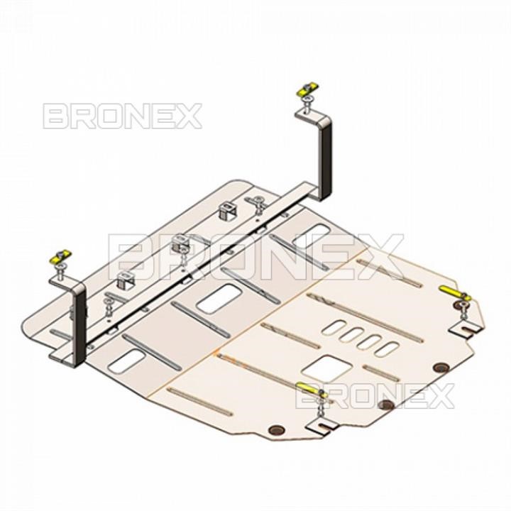 Bronex 101.0933.00 Захист двигуна Bronex стандартна 101.0933.00 для Hyundai Grandeur IG 6 (радіатор, КПП) 101093300: Купити в Україні - Добра ціна на EXIST.UA!
