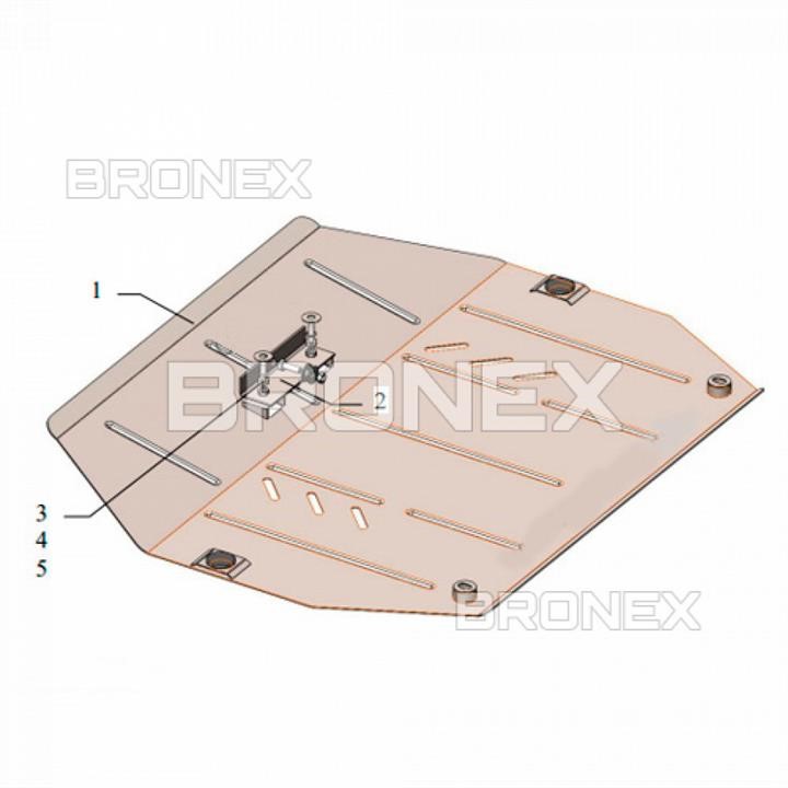 Bronex 101.0957.00 Захист двигуна Bronex стандартна 101.0957.00 для Honda Pilot 3 (радіатор, КПП) 101095700: Купити в Україні - Добра ціна на EXIST.UA!