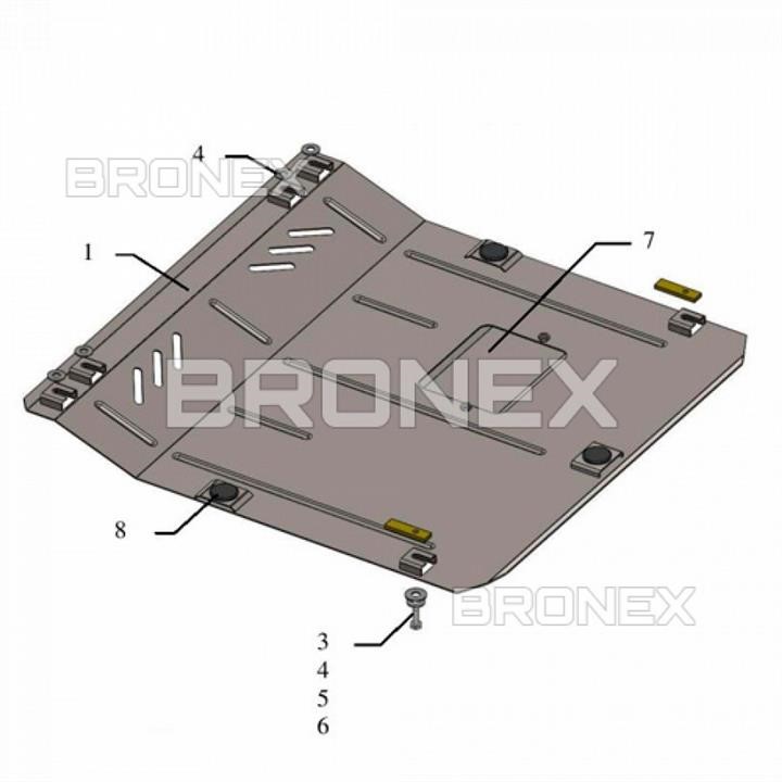 Bronex 102.0642.00 Захист двигуна Bronex преміум 102.0642.00 для Opel Mokka (КПП) 102064200: Приваблива ціна - Купити в Україні на EXIST.UA!