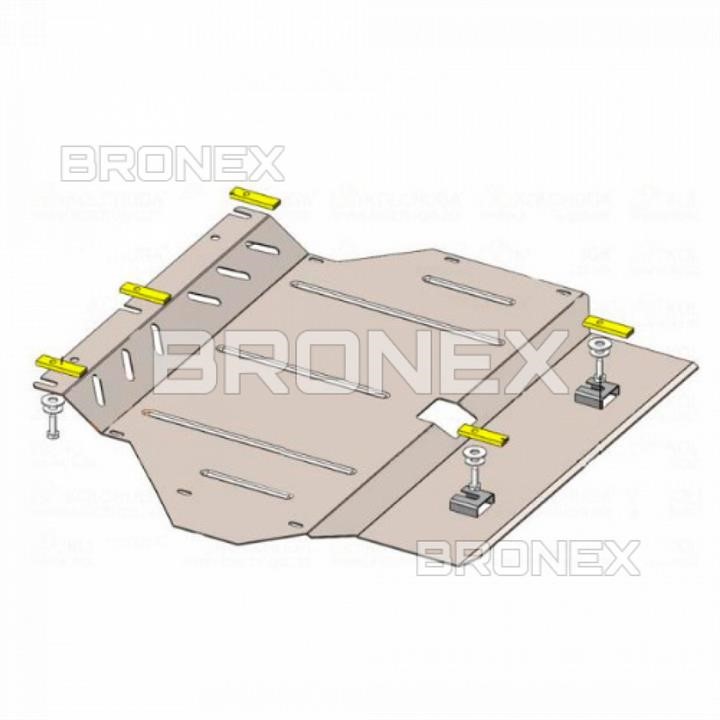102085300 Bronex Защита двигателя Bronex премиум 102.0853.00 для Honda Fit III (USA) / Jazz