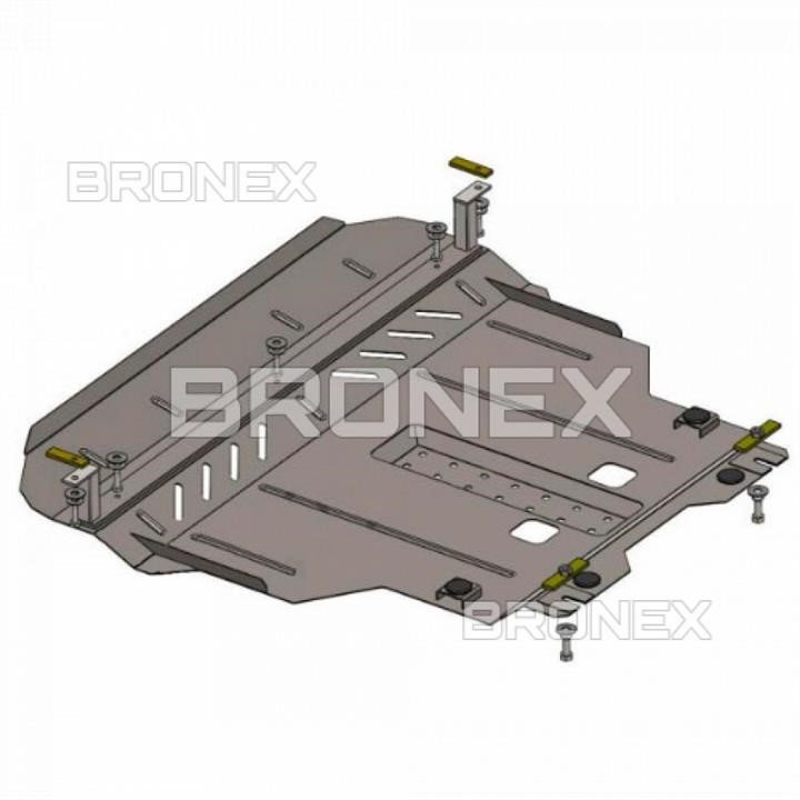102077200 Bronex Защита двигателя Bronex премиум 102.0772.00 для Chery Tiggo 2 (КПП)