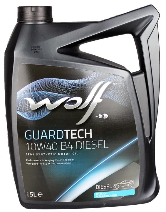 Wolf 8303913 Моторна олива Wolf GuardTech Diesel 10W-40, 5л 8303913: Приваблива ціна - Купити в Україні на EXIST.UA!