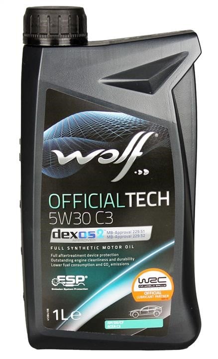 Wolf 8308017 Моторна олива Wolf OfficialTech 5W-30, 1л 8308017: Купити в Україні - Добра ціна на EXIST.UA!
