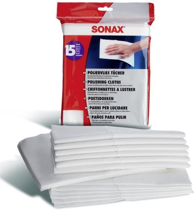 Sonax 422 200 Серветки для полірування тканинні 15 шт. 422200: Купити в Україні - Добра ціна на EXIST.UA!
