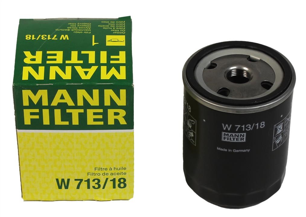 Фільтр масляний Mann-Filter W 713&#x2F;18