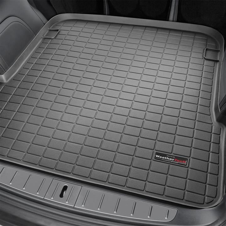 40858 Weathertech Коврик Weathertech Black для Tesla Model X (mkI)(6 or 7 seats)(trunk behind 2 row) 2015-17.10.2016
