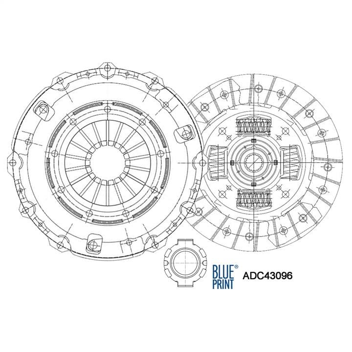 Blue Print ADC43096 Зчеплення, комплект ADC43096: Купити в Україні - Добра ціна на EXIST.UA!