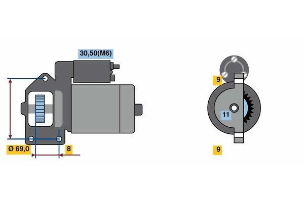 0001139015 Bosch Стартер