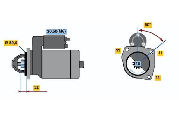 Bosch 0 001 108 111 Стартер 0001108111: Купити в Україні - Добра ціна на EXIST.UA!