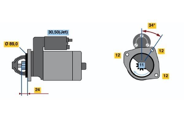 0001368305 Bosch Стартер