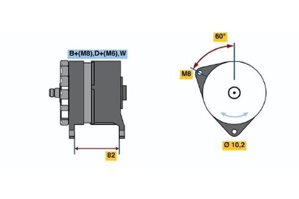 0120468088 Bosch Генератор