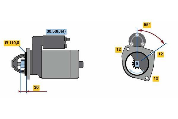 0001218822 Bosch Стартер