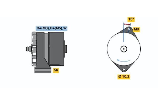 Bosch 0 120 489 378 Генератор 0120489378: Купити в Україні - Добра ціна на EXIST.UA!