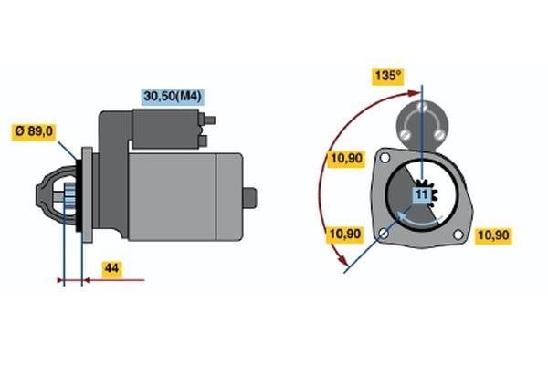 0001364402 Bosch Стартер