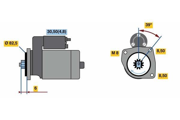 0001121034 Bosch Стартер