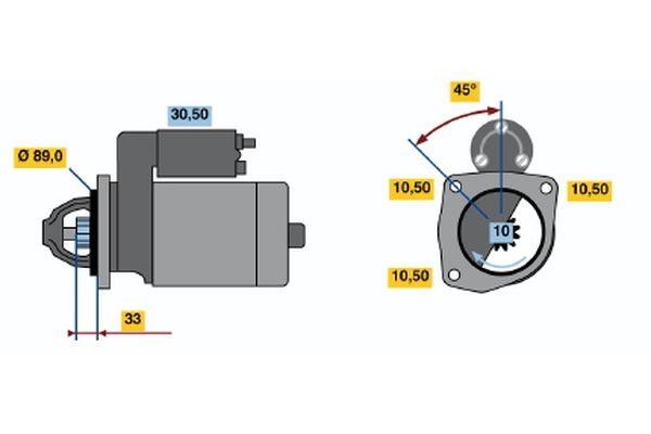 0001367022 Bosch Стартер