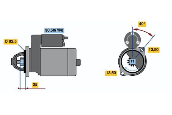 0001367024 Bosch Стартер