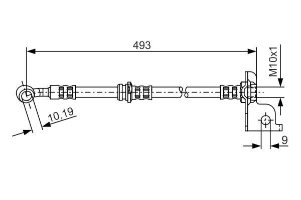 1987476371 Bosch Тормозной шланг