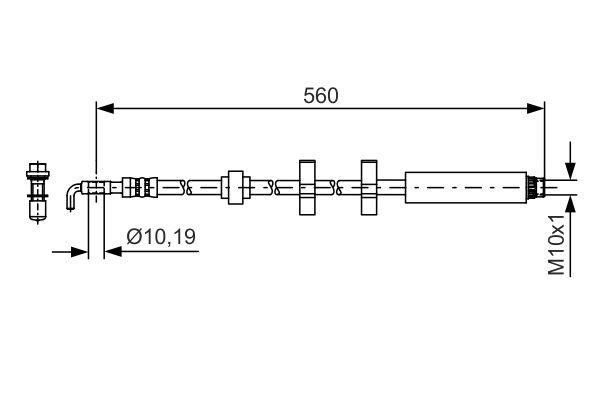 Bosch Тормозной шланг – цена 1074 UAH