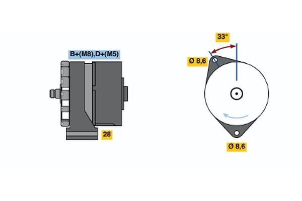 Bosch 0 120 468 030 Генератор 0120468030: Купить в Украине - Отличная цена на EXIST.UA! 0120468030 Bosch Генератор