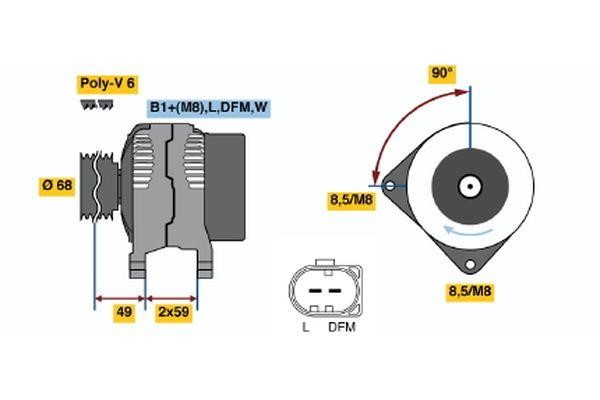 Bosch 0 124 515 035 Генератор 0124515035: Купити в Україні - Добра ціна на EXIST.UA! 0124515035 Bosch Генератор