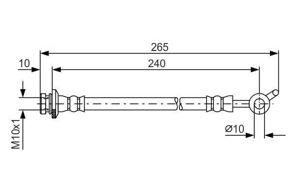 Bosch Тормозной шланг – цена 468 UAH