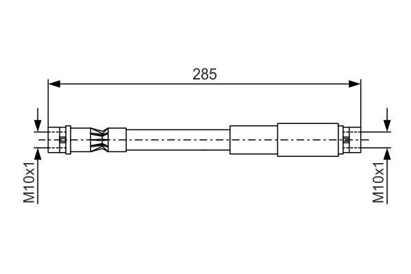 1987476406 Bosch Тормозной шланг
