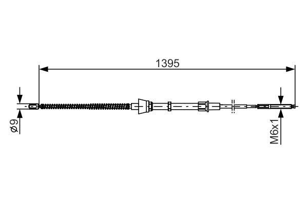 Bosch Трос ручного гальма – ціна 474 UAH