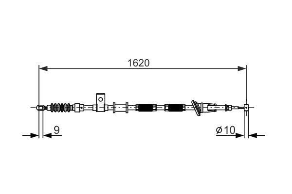 Bosch 1 987 477 894 Трос ручника, правый 1987477894: Отличная цена - Купить в Украине на EXIST.UA! 1987477894 Bosch Трос ручника, правый