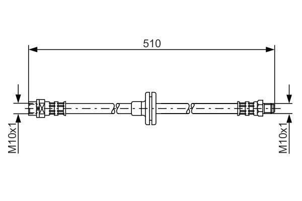 1987476056 Bosch Тормозной шланг