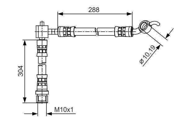 Bosch Тормозной шланг – цена 1029 UAH