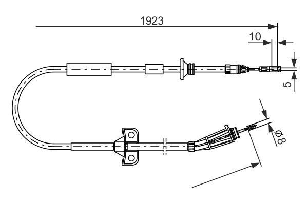 Bosch Трос ручного гальма – ціна 1170 UAH