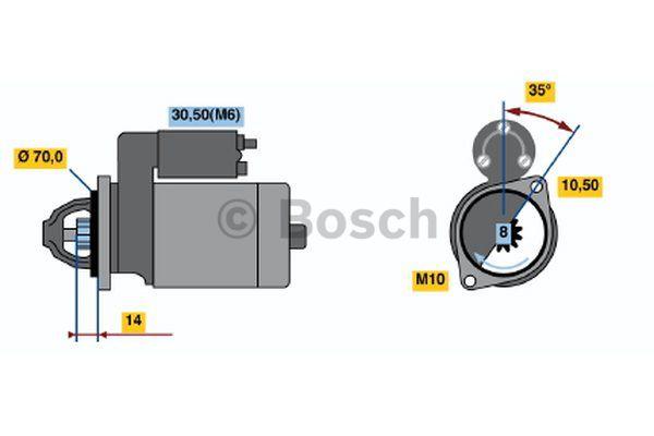 Bosch 0 001 107 038 Стартер 0001107038: Приваблива ціна - Купити в Україні на EXIST.UA!
