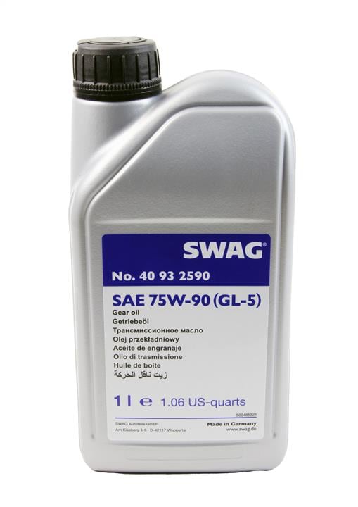 SWAG 40 93 2590 Олива трансмісійна SWAG 75W-90 GL-5, 1 л 40932590: Купити в Україні - Добра ціна на EXIST.UA!