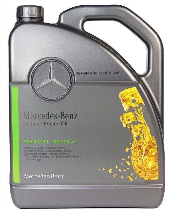 Mercedes A 000 989 69 06 13 ABDE Моторна олива Mercedes Genuine Engine Oil 5W-30, 5л A000989690613ABDE: Купити в Україні - Добра ціна на EXIST.UA!