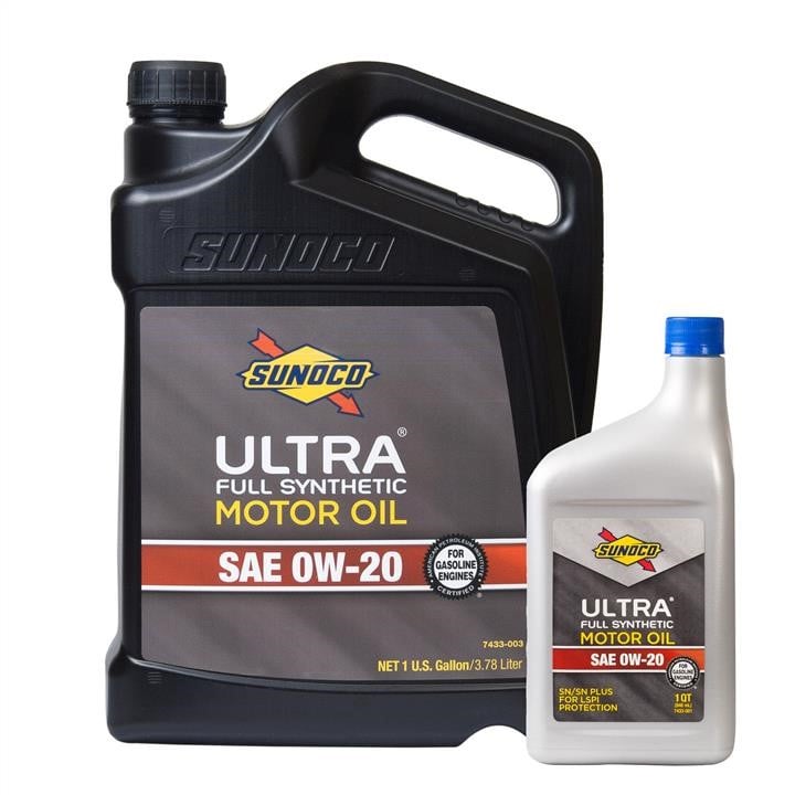 Sunoco 7433-003-001 Набір олив Sunoco Ultra Full Synthetic 0W-20, SP/GF-6A, 3,78 л + 0,946 л 7433003001: Купити в Україні - Добра ціна на EXIST.UA!