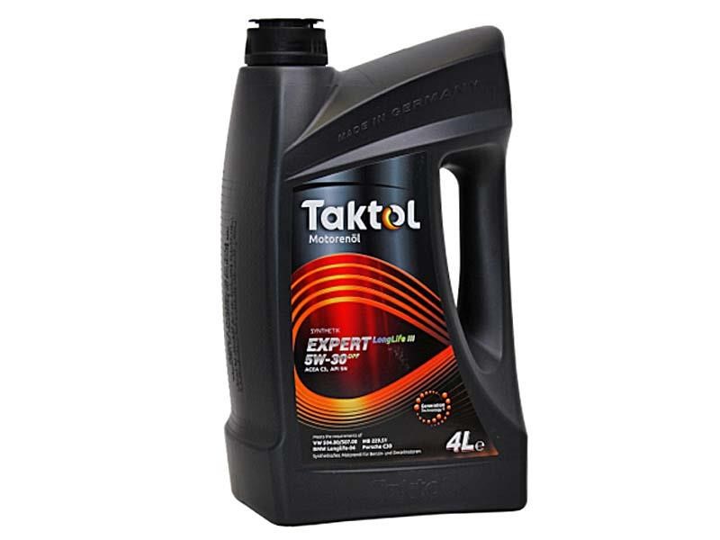 Taktol E0530004 Моторна олива Taktol Expert LongLife III 5W-30, 4л E0530004: Купити в Україні - Добра ціна на EXIST.UA!