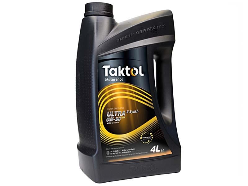 Taktol U0530004 Моторна олива Taktol Ultra E-Synth 5W-30, 4л U0530004: Приваблива ціна - Купити в Україні на EXIST.UA!