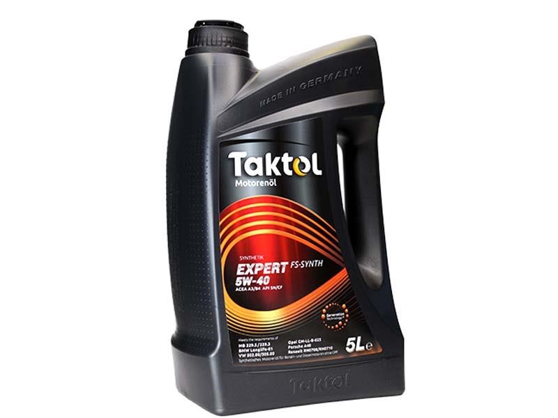 Taktol E0541005 Моторна олива Taktol Expert FS-Synth 5W-40, 5л E0541005: Купити в Україні - Добра ціна на EXIST.UA!