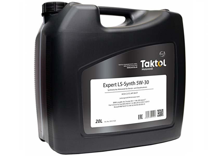 Taktol E0531020 Моторна олива Taktol Expert LS-Synth 5W-30, 20л E0531020: Купити в Україні - Добра ціна на EXIST.UA!