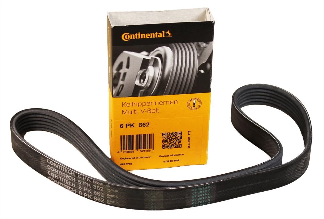 Купить Contitech 6PK862 по низкой цене в Украине!