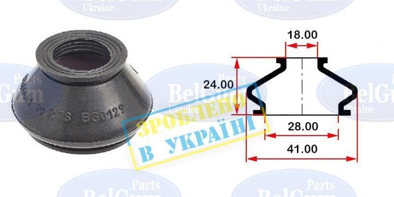 BG0129 Belgum Parts Пыльник опоры шаровой
