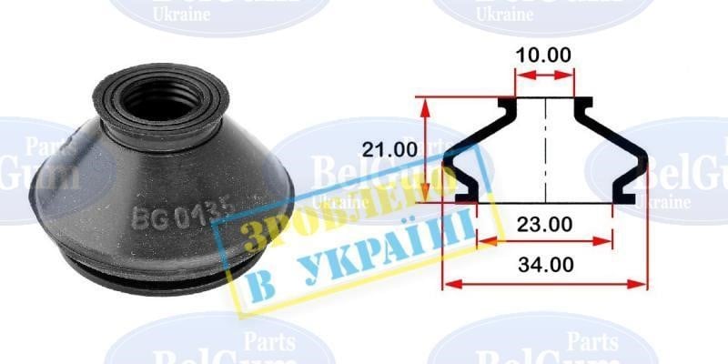 Belgum Parts BG0135 Пыльник опоры шаровой BG0135: Отличная цена - Купить в Украине на EXIST.UA! BG0135 Belgum Parts Пыльник опоры шаровой