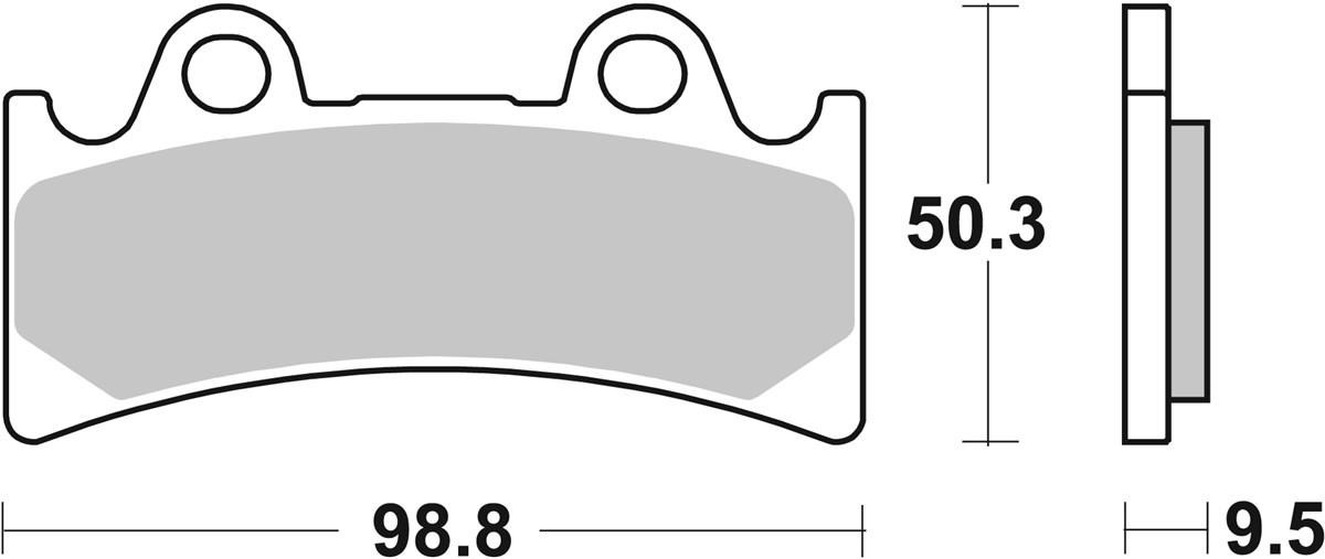 683HS SBS Тормозные колодки дисковые, комплект