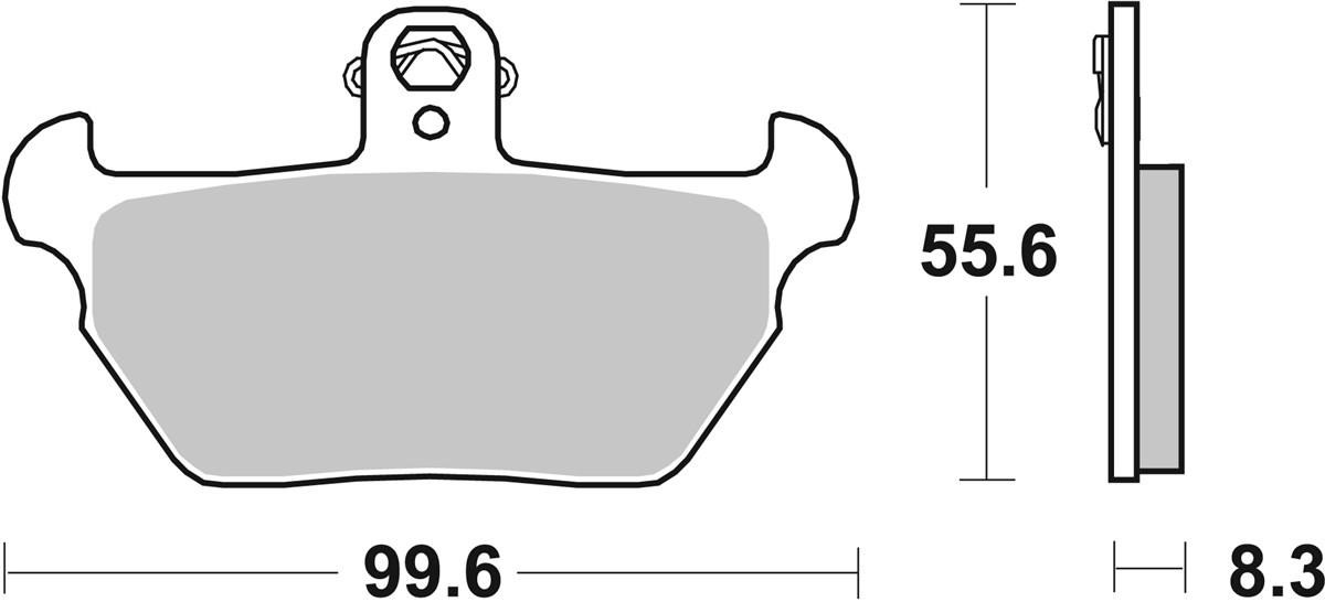 644HS SBS Тормозные колодки дисковые, комплект