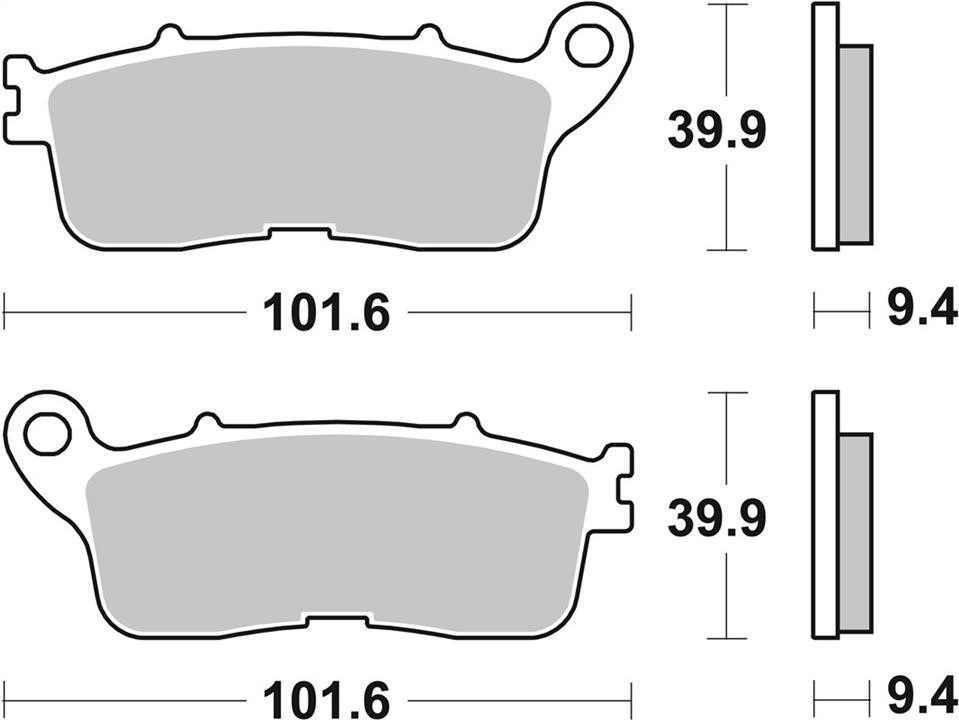 892LS SBS Тормозные колодки дисковые, комплект